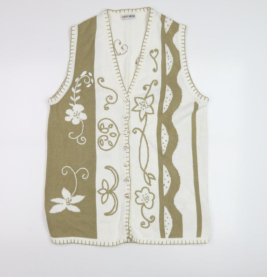 Womens UK Size S Windsmoor Multicoloured Vest Jumper