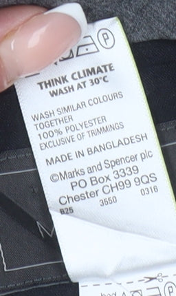 Marks and Spencer Men's Black Straight Leg Trousers 38