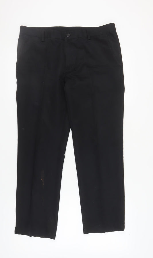 Mens UK Size 34X30 adidas-activewear Black Trousers