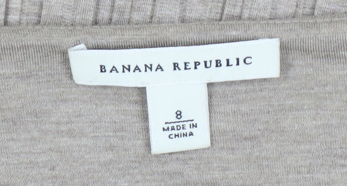 Banana Republic Women's Beige A-Line Dress Size 8