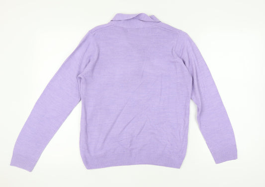Womens UK Size S Honor Millburn Purple Jumper