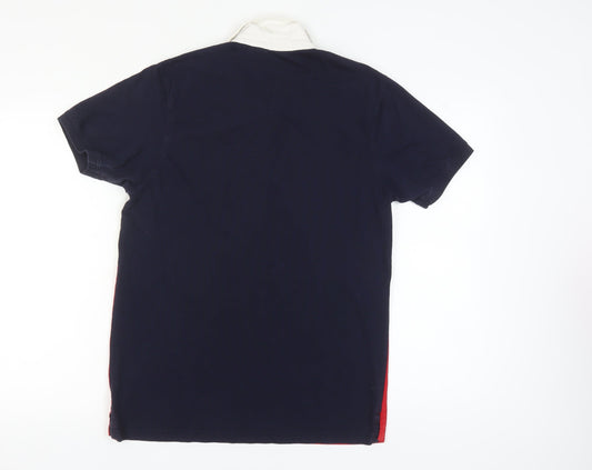 FILA Men's Multicoloured Cotton Polo Shirt M