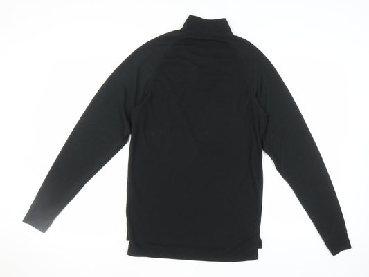 Trespass Men's Black Long Sleeve High Neck T-Shirt L