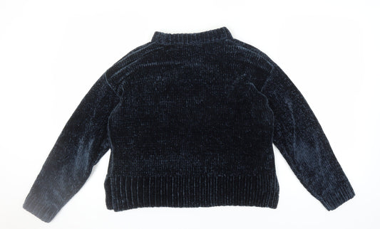 Womens UK Size M Marks and Spencer Blue Pullover Jumper