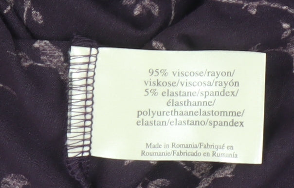 Laura Ashley Women’s Floral Multicoloured Dress - UK 8, Boat Neck, Ruched Design