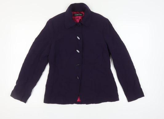 Womens UK Size 10 Jacques Vert Purple Blazer