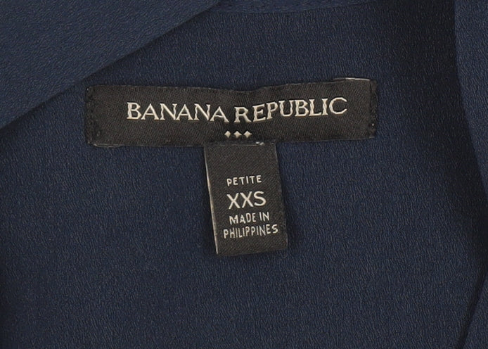 Banana Republic Women's Blue Petite Blouse XXS