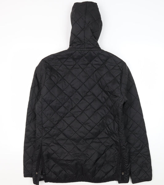 Mens UK Size M Voi Jeans Black Quilted Coat