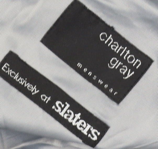 Mens UK Size 44 Charlton Gray Regular Grey Suit Jacket