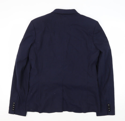 Mens UK Size 40 Topman Regular Blue Suit Jacket