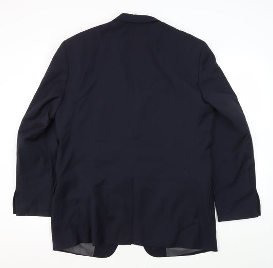 Mens UK Size 40 Brook Taverner Regular Blue Suit Jacket