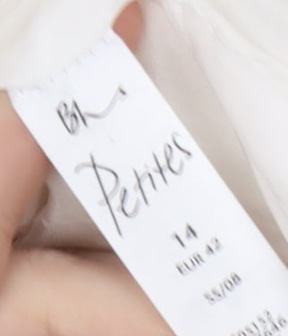 BHS Women's Ivory Blazer Petites Size 14, Formal, Two-Button