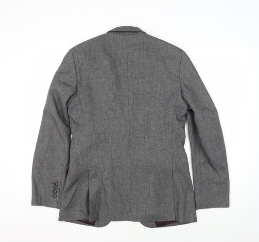 Mens UK Size 36 Burton Regular Grey Suit Jacket