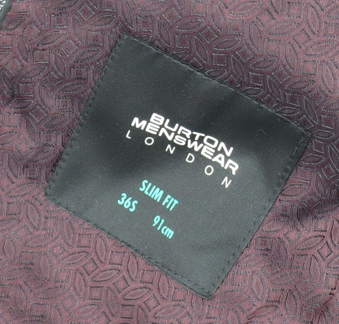 Mens UK Size 36 Burton Regular Grey Suit Jacket