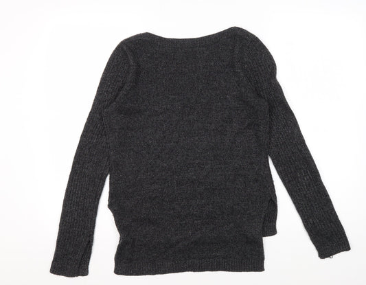 Womens UK Size XS H&M Grey Pullover Jumper
