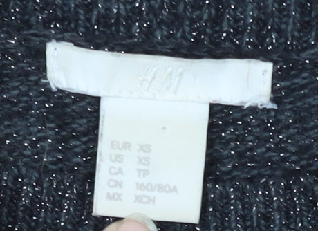 Womens UK Size XS H&M Grey Pullover Jumper
