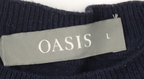 Womens UK Size L Oasis Blue Jumper