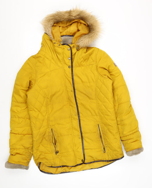Womens UK Size 14 Regatta Yellow Quilted Coat