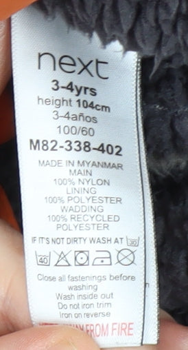 Next Boys Orange Puffer Jacket, 4 Years, Winter Essential, Hooded