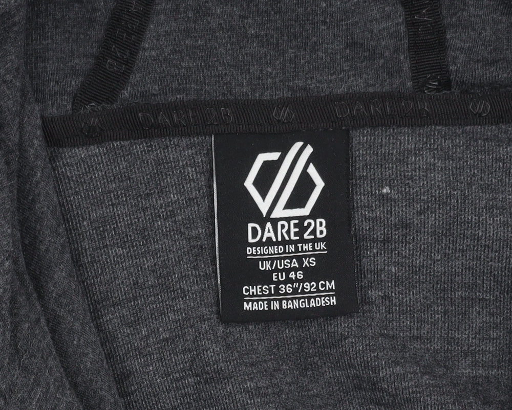 Mens UK Size XS Dare 2B Grey Full Zip Hoodie