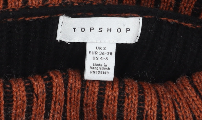 Womens UK Size S Topshop Black Pullover Jumper