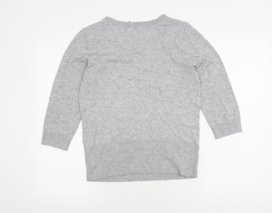 Womens UK Size 12 Red Herring Grey Pullover Jumper