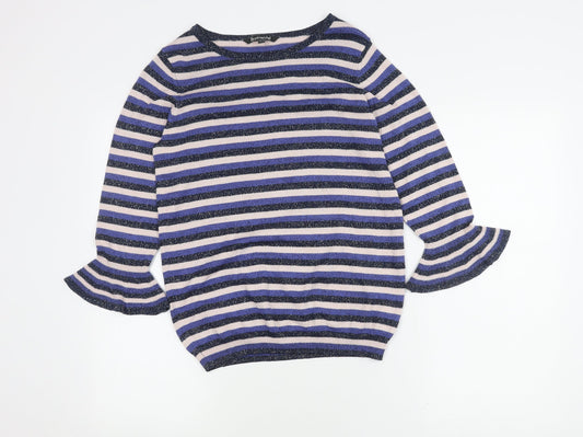 Bonmarché Women's Multicoloured Striped Pullover Jumper
