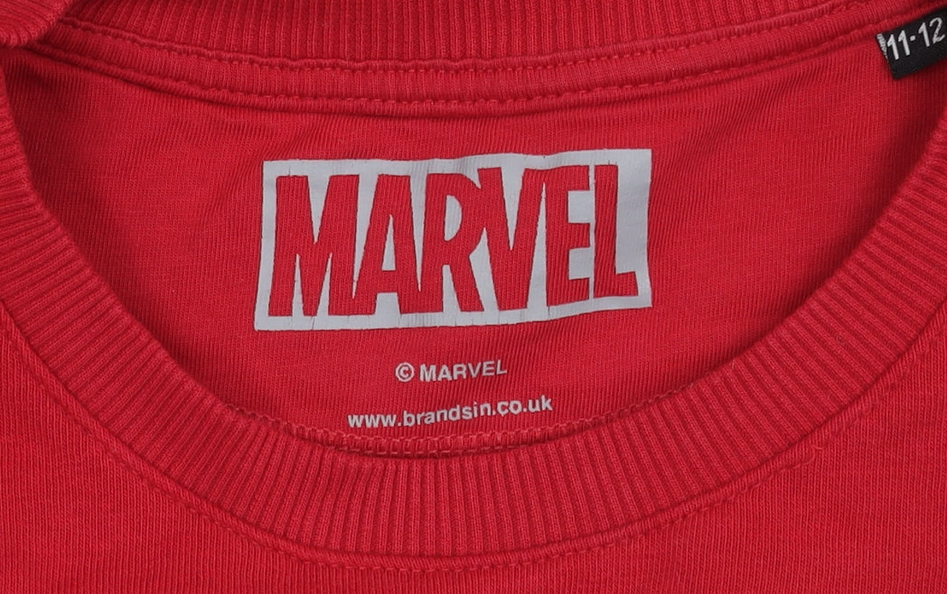 Marvel Boys Red Avengers Graphic Sweatshirt 11-12 Years