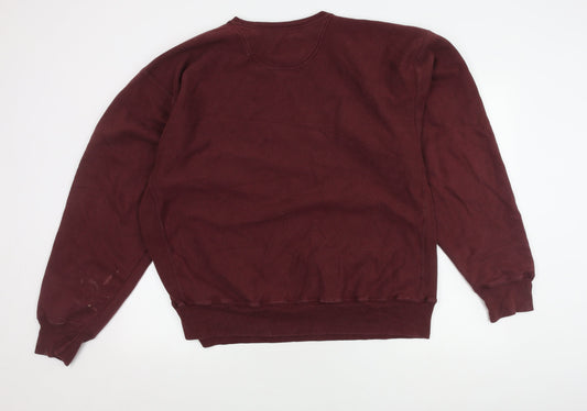Mens UK Size XL Champion Red Pullover Sweatshirt