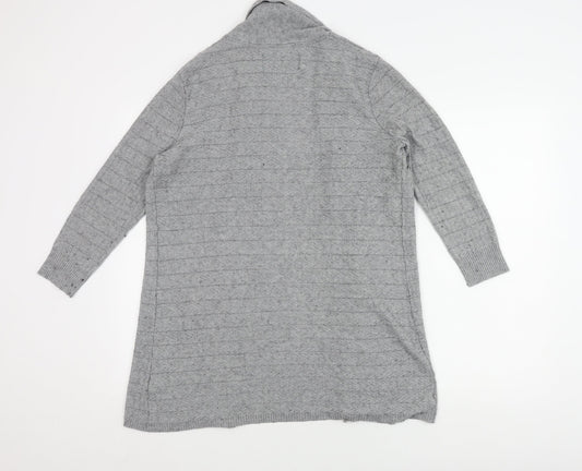 Womens UK Size 16 Maine New England Grey Cardigan Jumper