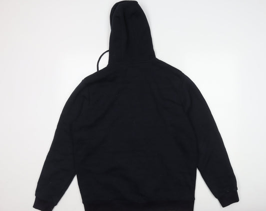 BadRhino Men's Black Hooded Casual Jacket L