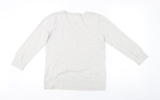 Womens UK Size XS Oasis Grey Pullover Jumper