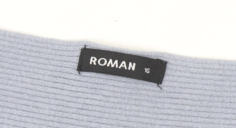 Womens UK Size 16 Roman Grey Pullover Jumper