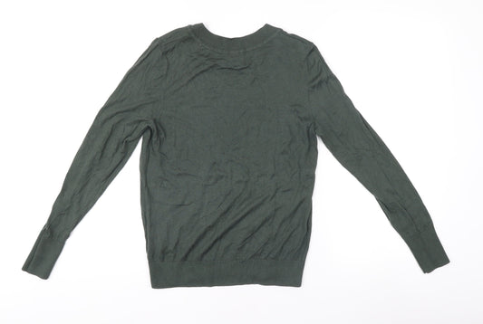 Womens UK Size M H&M Green Pullover Jumper