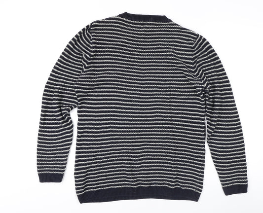 Next Women's Blue Striped Knit Jumper, Size M