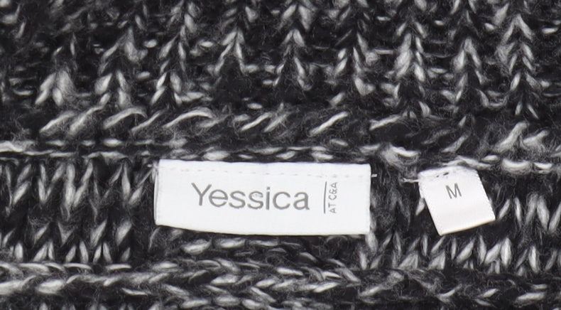 Womens UK Size M Yessica Black Cape Jumper