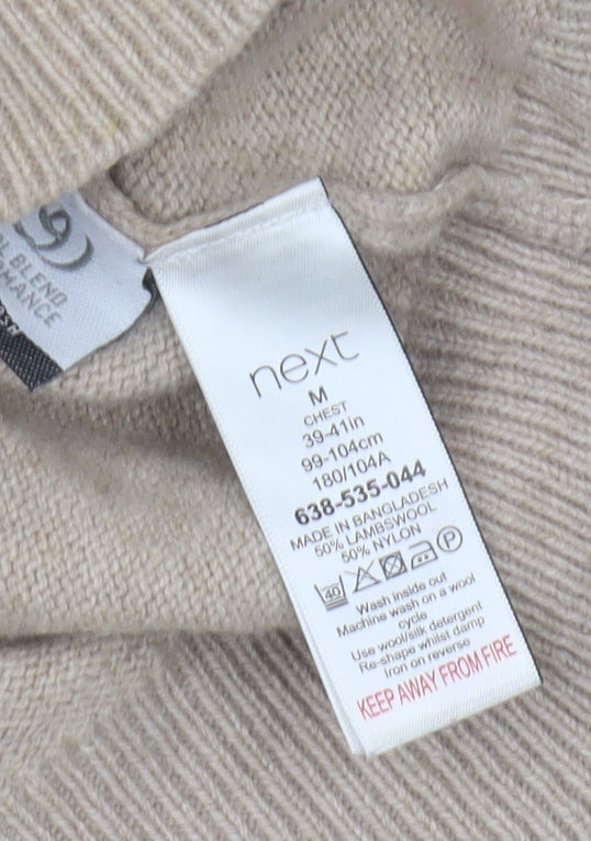 Next Men's Multicoloured Wool Pullover Jumper M