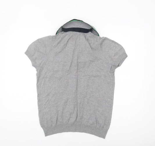 Henri Lloyd Men's Grey Polo Shirt, Size S, Argyle Pattern