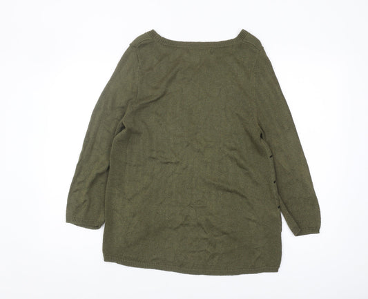 Womens UK Size 14 NEXT Green Jumper Jumper