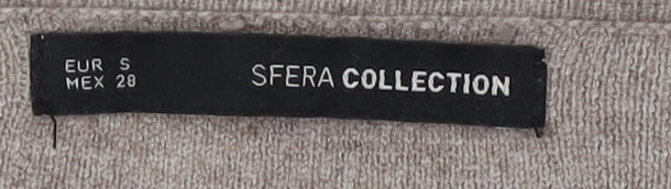 Womens UK Size 8 Sfera Beige Cardigan Jumper