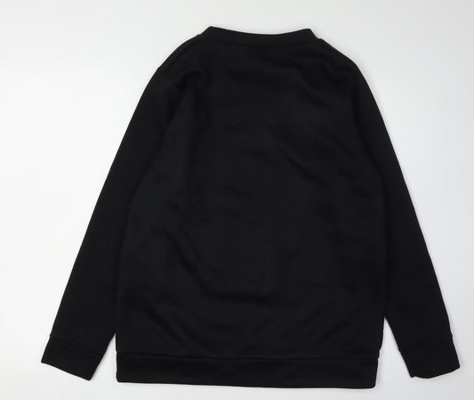 Womens UK Size 10/12 Disney Black Pullover Sweatshirt