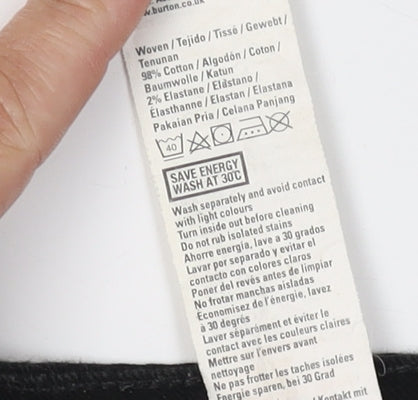 Burton Menswear Super Skinny Black Jeans, Mens 32