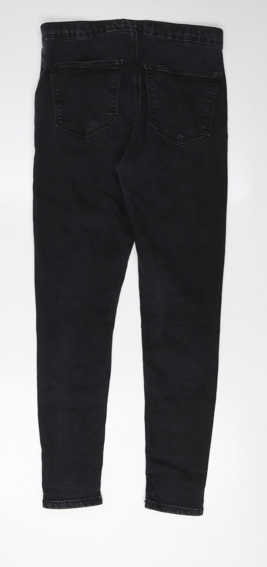 Topshop Women's Black Skinny Jeans Size L
