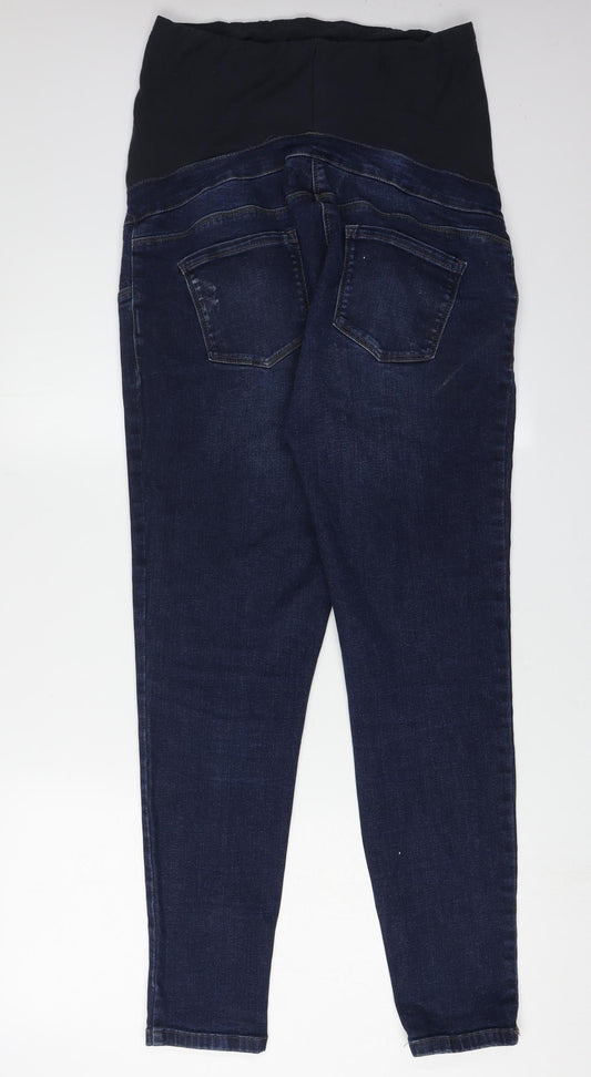 Next Women's Blue Distressed Jeans, Size 14, Regular Fit