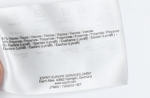 Esprit Brown V-Neck Cardigan Unisex Adults L