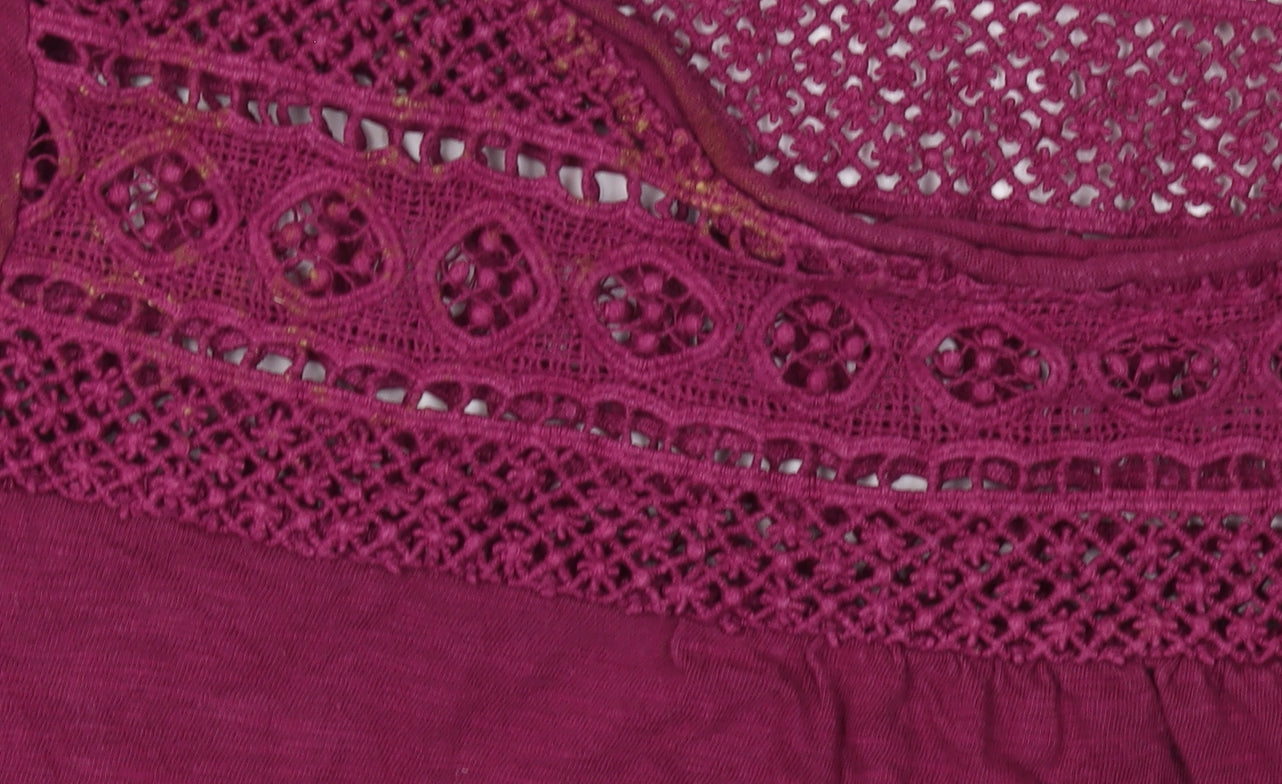 Womens UK Size 8 FatFace Purple Tunic Blouse