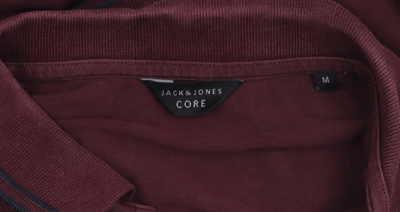 Jack & Jones Men's Maroon Polo Shirt M
