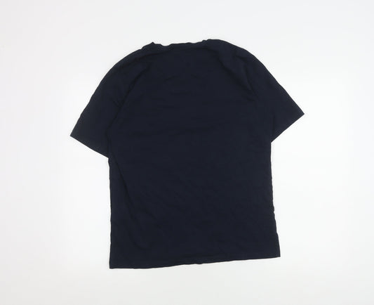 Jack & Jones Men's Blue M Organic Cotton T-Shirt