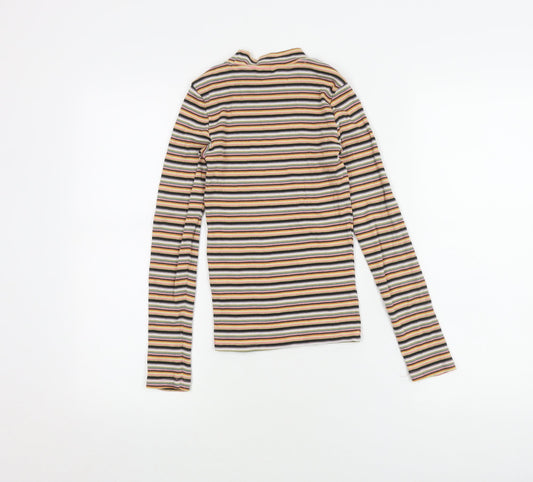 Womens UK Size XXS Monki Multicoloured Jersey T-Shirt