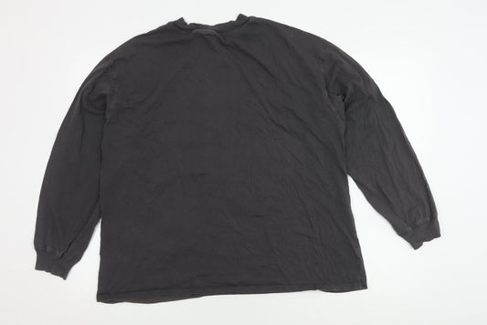 Unisex Adults UK Size L H&M Black T-Shirt